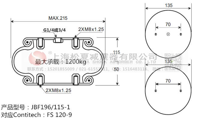 JBF196/115-1橡膠<a href='http://rsms457.com/' target='_blank'><u>空氣彈簧</u></a>